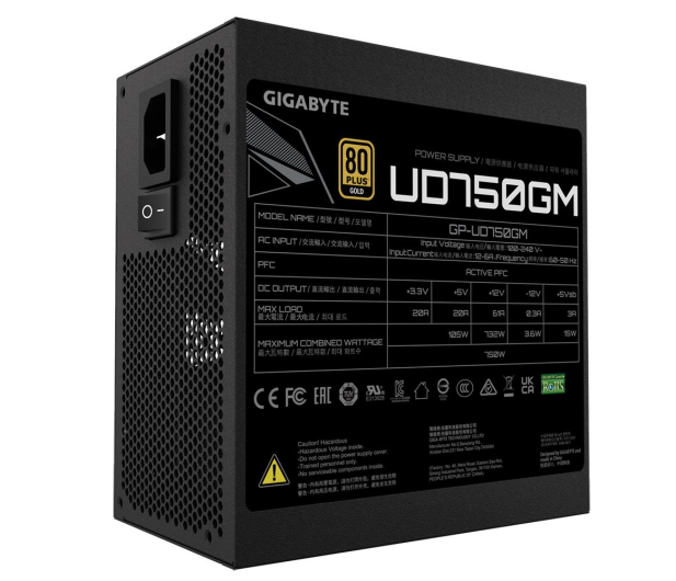 Gigabyte UD750GM 750W 80 Plus Gold - 728868 - zdjęcie 6